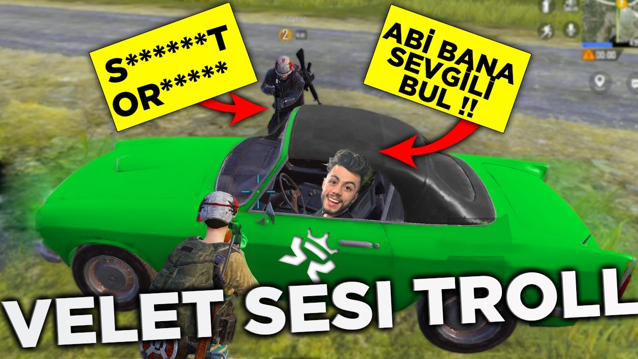 SEVGİLİM'DEN AYRILDIM ŞAKASI !! VELET SESİ TROLL PUBG Mobile