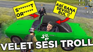 SEVGİLİM'DEN AYRILDIM ŞAKASI !! VELET SESİ TROLL PUBG Mobile