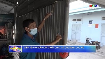 Diễn tập phương án chữa ch.á.y và cứu nạn, cứu hộ | LONG AN TV