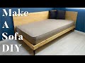 シングルベッドをソファーにリメイク！ | make a sofa diy