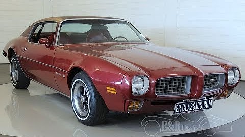 Pontiac Firebird Esprit Coupe V8 1973 -VIDEO- www.ERclassics.com