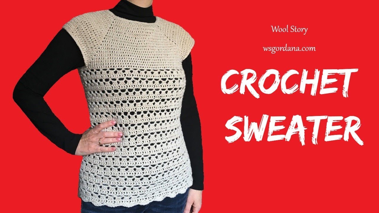 crochet sweater youtube