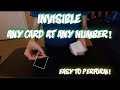 Invisible ACAAN! BEST Card Trick Ever! Performance And Tutorial