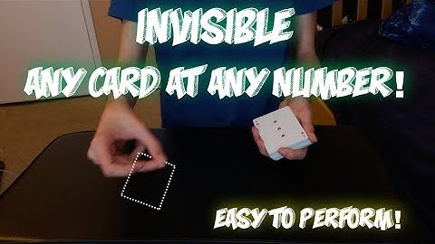 Invisible ACAAN! BEST Card Trick Ever! Performance And Tutorial