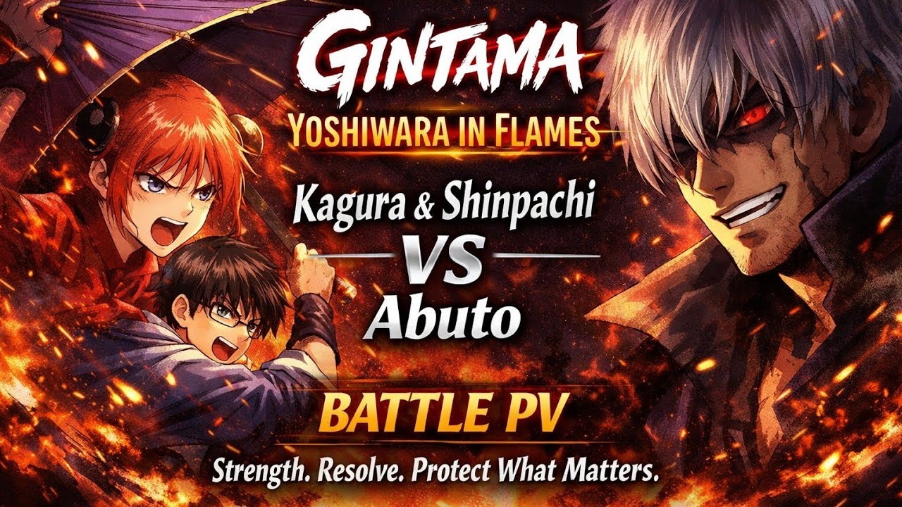 Gintama: Yoshiwara in Flames 🔥 | Kagura & Shinpachi VS Abuto | Battle PV