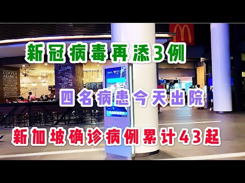 新加坡再添3起/ 新加坡累计43起确诊病例·4名病患今天出院（20200809）