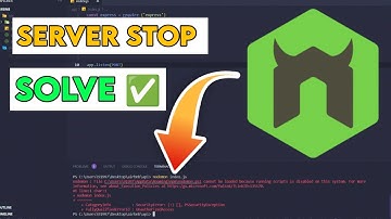 How To Fixed Nodemon Stop | How To Fix Nodemon Error