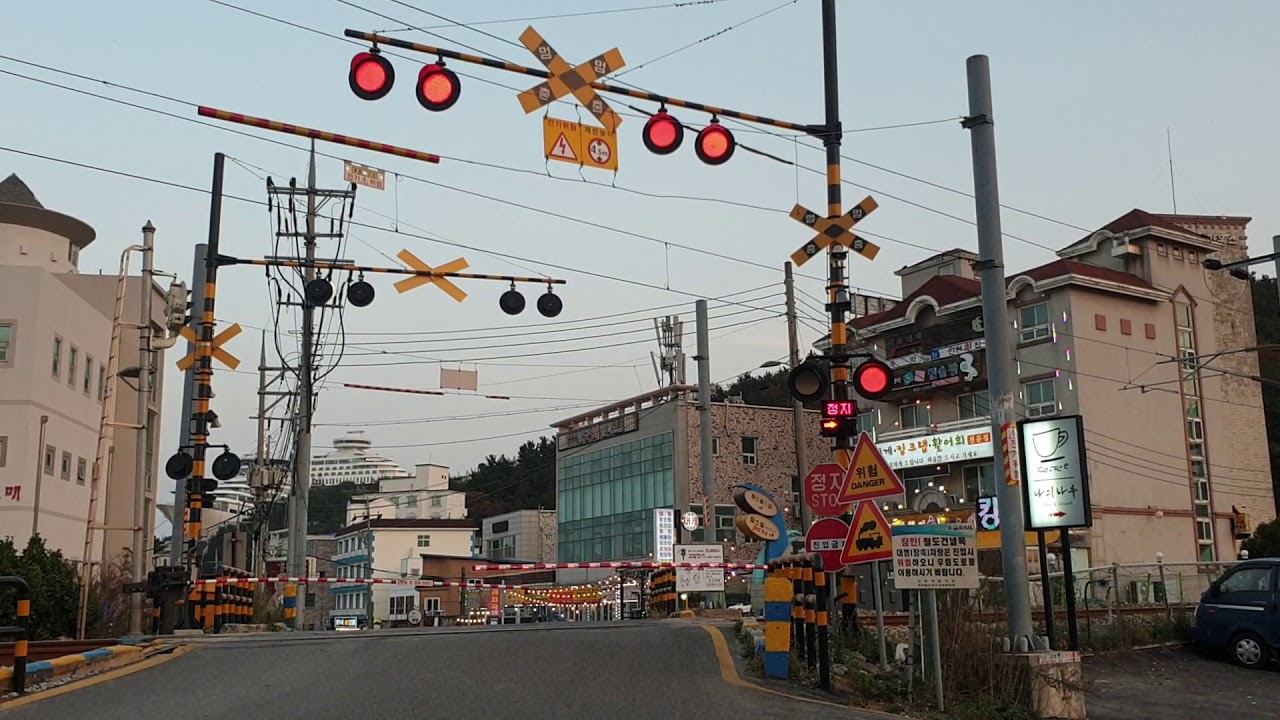 [Railroad crossing in Korea] 정동진 건널목 YouTube