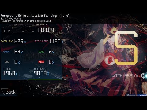osu!mania 4K Foreground Eclipse - Last Liar Standing [Insane]