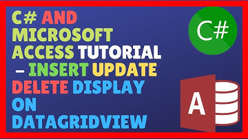 (CRUD) C# And Microsoft Access Database Tutorial - Insert Update Delete Display On DataGridView