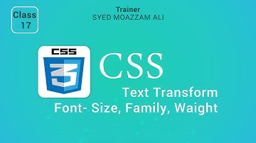 17: Font Family in CSS | Font Size in CSS & Text transform in html & CSS| Programming Buddy