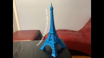 Eiffel Tower 3D Print Timelapse