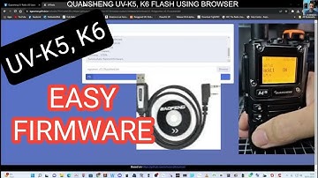 UV-K5,K6 UPDATE FIRMWARE USING BROWSER