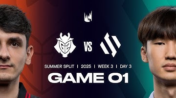 G2 v BDS | 2025 LEC Summer | Week 3 Day 3 | G2 Esports vs. Team BDS Game 1
