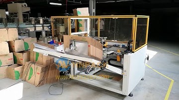 Hennopack vertical typr case erector for bottle water box unpacking