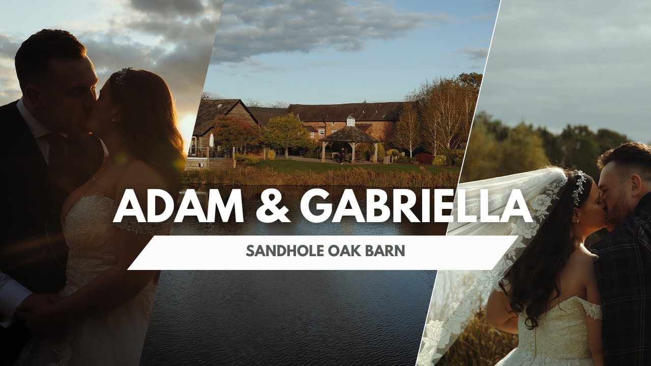 Gabriella & Adam’s Beautiful Wedding at Sandhole Oak Barn | Highlights Wedding film | 4k version
