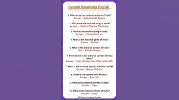 General knowledge questions and answers | Gk in english | Gk important questions for upsc #gk