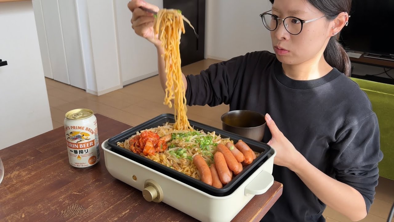 ASMR 辛ラーメン🍜🌶️【咀嚼音/Mukbang/Eating Sounds】