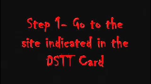 How to Set Up a DSTT Card