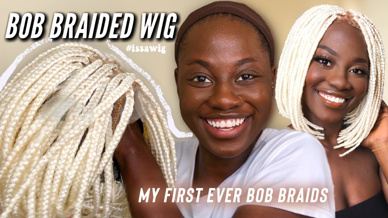 MOST REALISTIC Bob Box Braided Lace Wig | 613 Blonde box braids | SERVING  SCALP 🥰😍 - YouTube