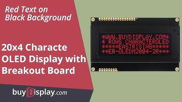 SPI Red 20x4 Character OLED Display Module for Arduino,Raspberry Pi