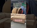 Sofa L đan nhựa mây dùng cho sân vườn, ngoài trời #sofa