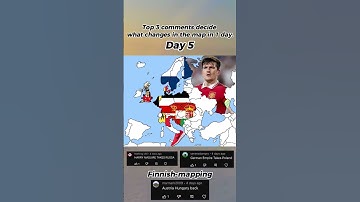 Top 3 comments decide what happen to the map in 1 day! Day 5 #geography #mapping #shorts