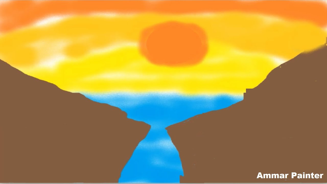 How To Draw Paint 3d 3d Paint Drawing Techniques Mountains Water