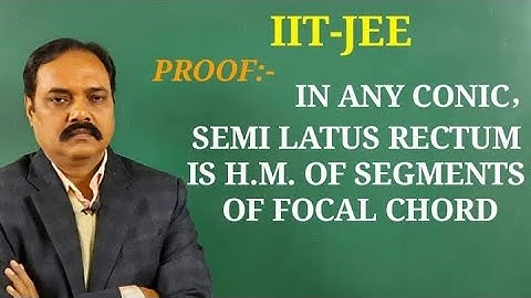 Theorem of Conics -- VIKAS RAHI