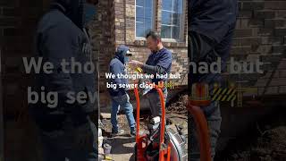 We thought we had but big sewer clog! 🦺🚧🏗️ #contractor #construction #plumbing #work
