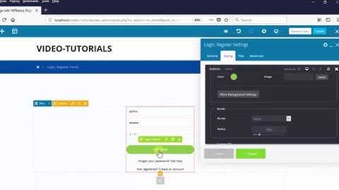 Login Register element - XTRA WordPress Theme