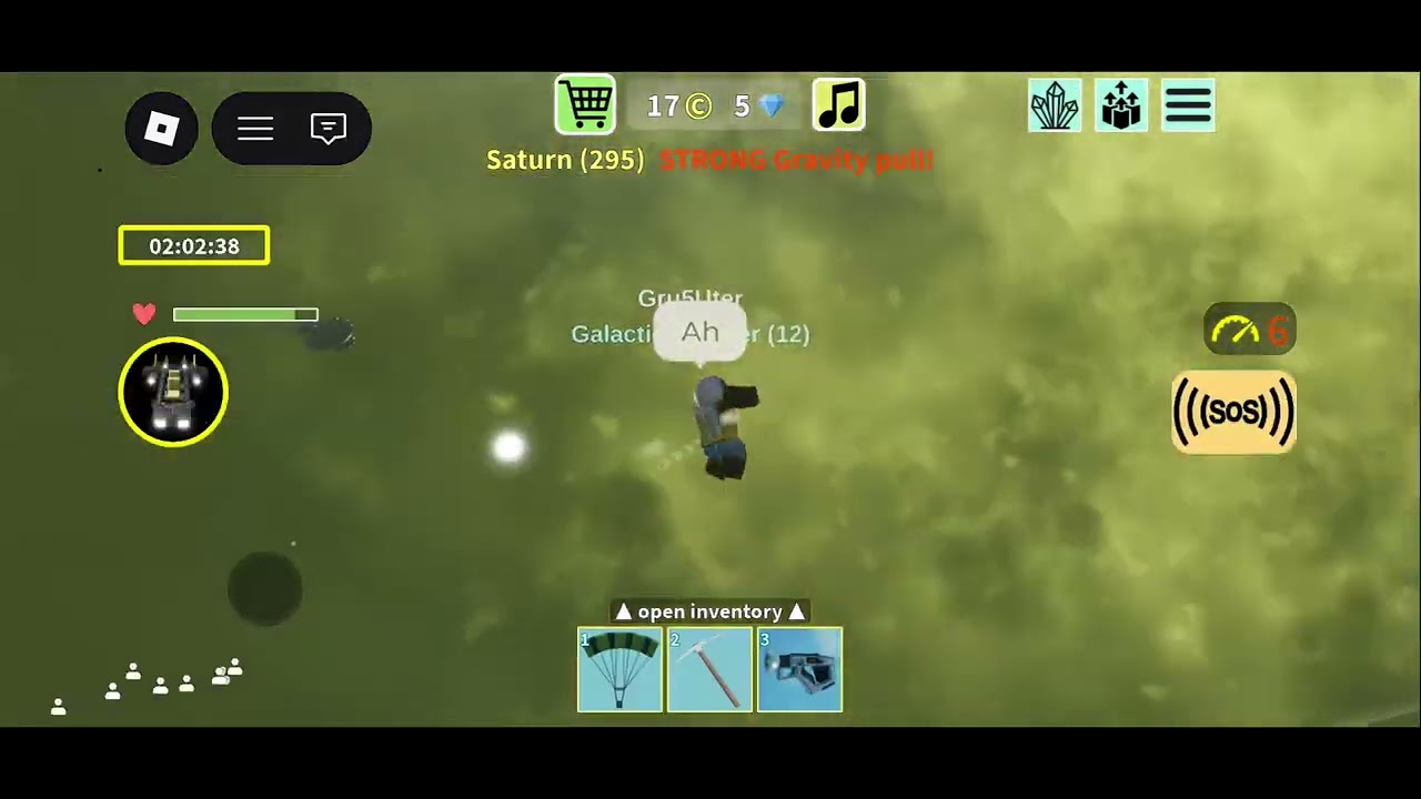 I am falling into Saturn with my friend!