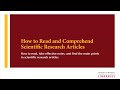Mastering Scientific Article Analysis and Comprehension