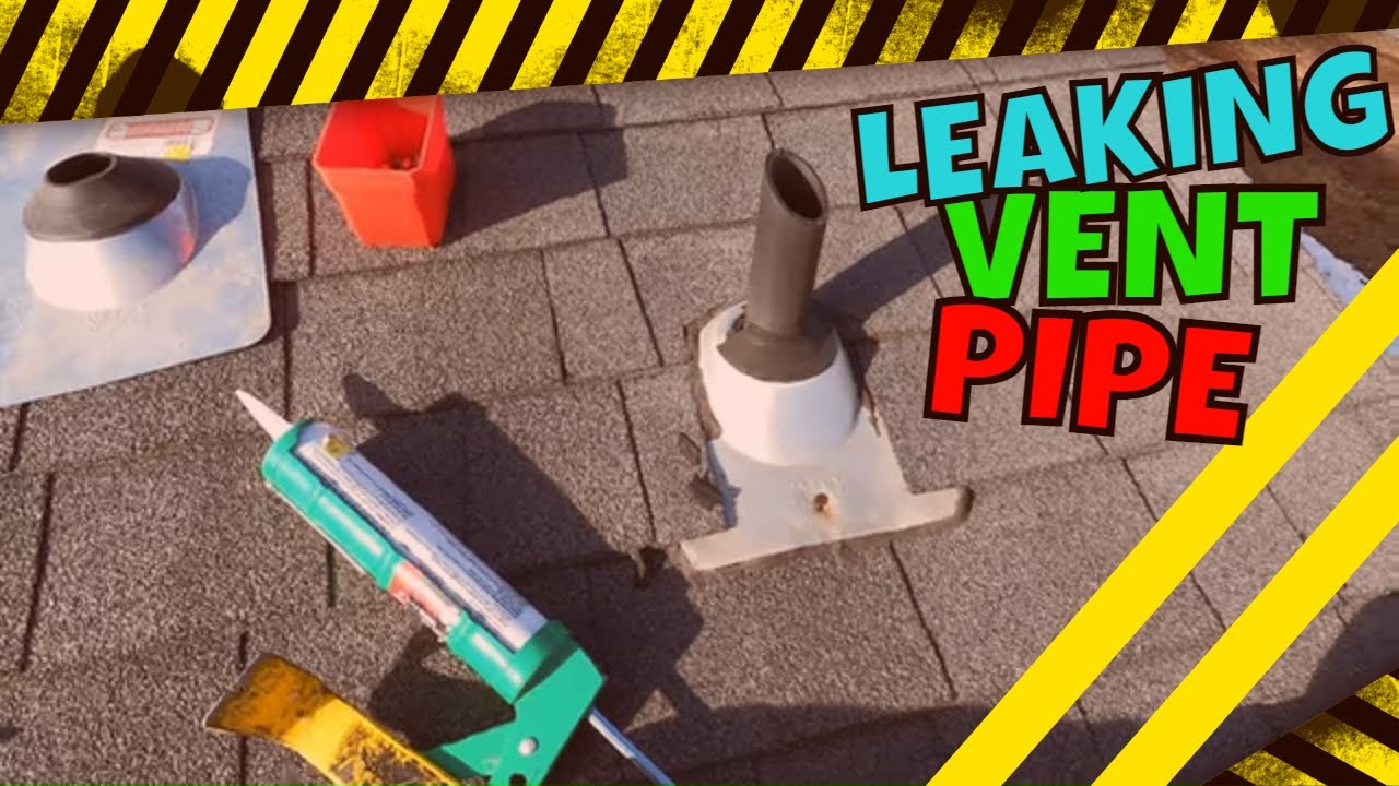 how to fix leaking roof vent pipe replacing vent stack flashing YouTube