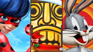 Miraculous Ladybug e Chat Noir 🐞 Vs Temple Run 2 🎅 WINTER TOYLAND! Vs Looney Tunes Dash! 🦆 screenshot 3