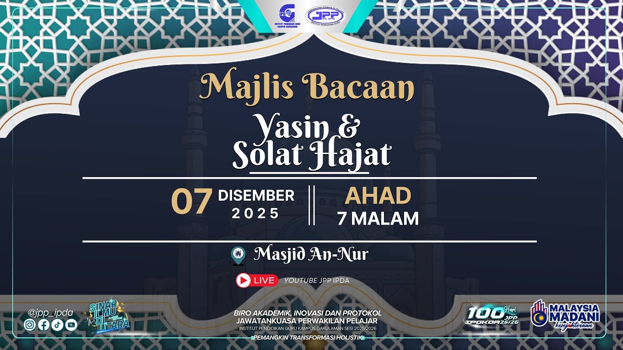 MAJLIS BACAAN YASIN & SOLAT HAJAT
