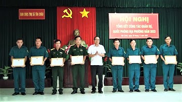 Ban chỉ huy Quân sự thị xã tổ chức hội nghị tổng kết công tác Quân sự, Quốc phòng địa phương