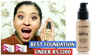 L.A COLORS TRULY MATTE FOUNDATION REVIEW| IFOREVERYNG|AFFORDABLE  FOUNDATION IN NEPAL|SANGITA SHAHI
