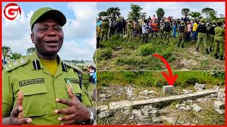 TAHARUKI! WANANCHI WAVAMIA ENEO na KUVUNJA UKUTA na KUIBA MATOFALI - POLISI WAZINGIRA na MITUTU...