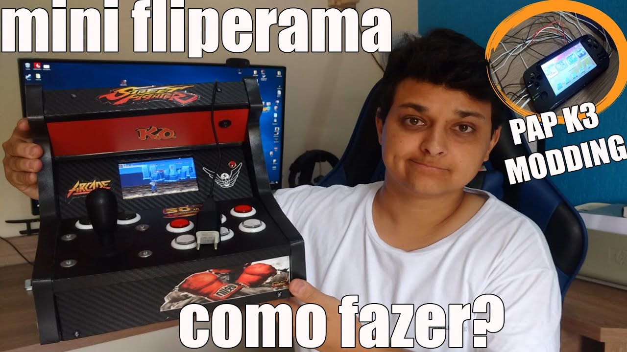 MINI ARCADE CASEIRO [MODDING PAP K3 PLUS ]