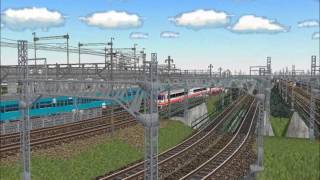 新VRM3★新幹線レイアウト完成143 キハ183系500番台新塗装色北斗