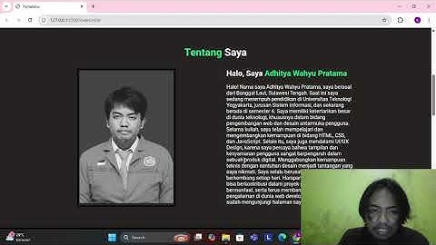 Tugas-Pemrograman Web Praktik-Membuat Website Portofolio