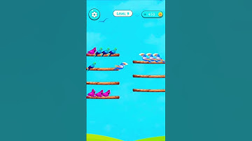 Bird Sort Colour Game level 9 #shorts #viralshorts #pushpa #music