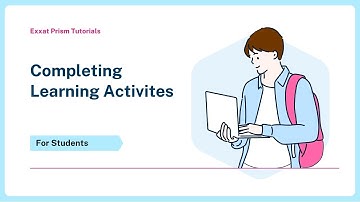 Completing Learning Activities in Exxat Prism