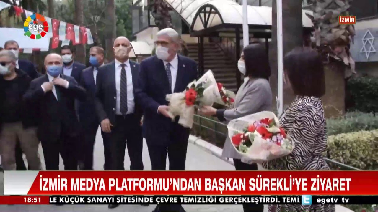 İZMİR MEDYA PLATFORMU’NDAN BAŞKAN SÜREKLİ’YE ZİYARET