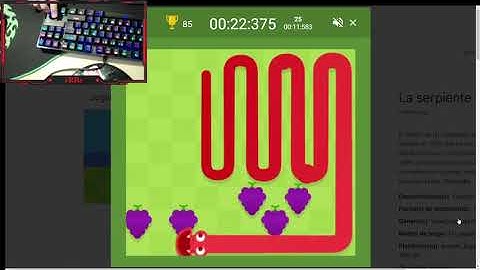 Google Snake Game SpeedRun - 29:313 - Classic Mode (Fast) - 5 Apples - Small Map