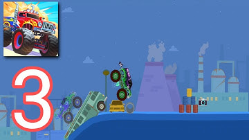 Monster Truck Games for kids - Gameplay Walkthrough Part 3 - All Levels (IOS, Android)
