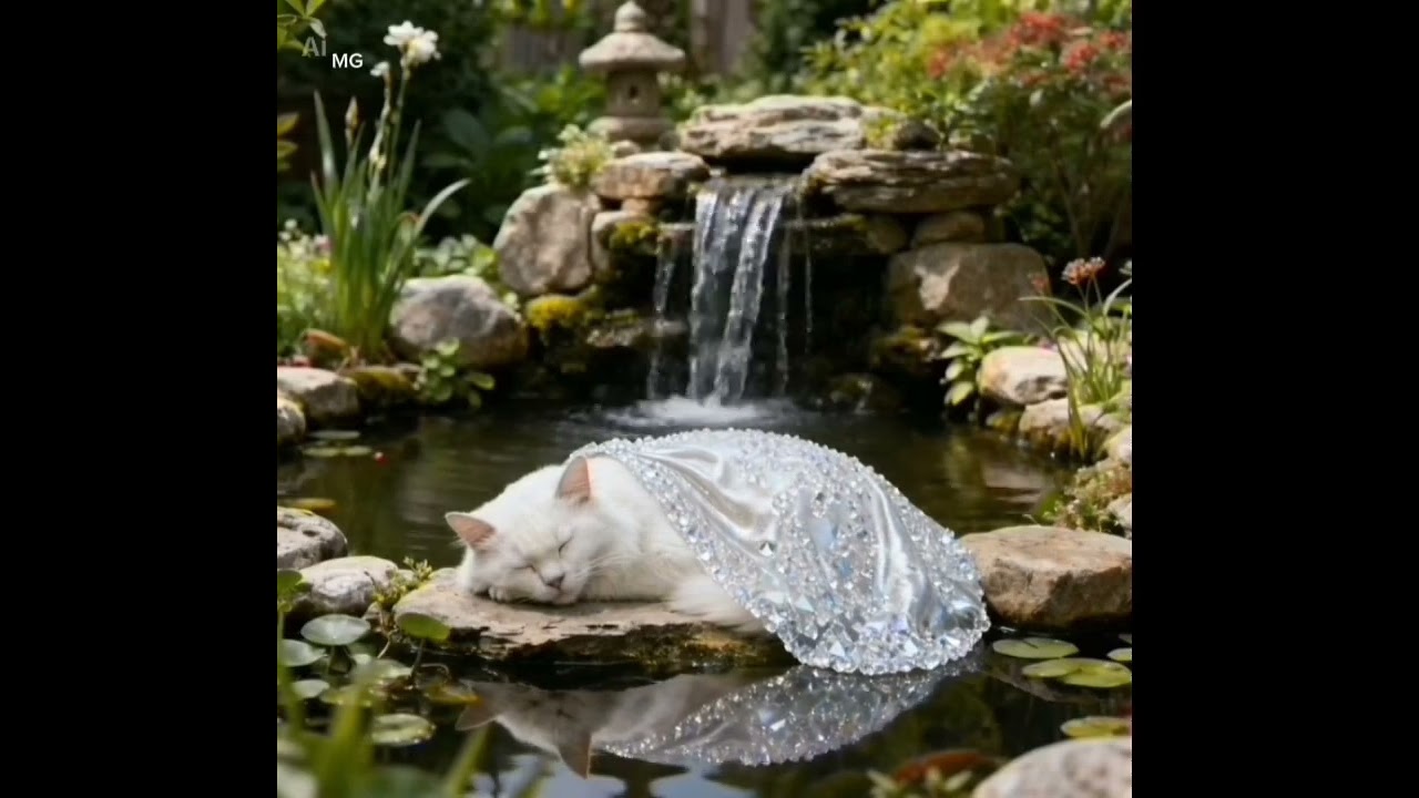 Healing Nature Sounds with a Resting Cat 🌊🐱