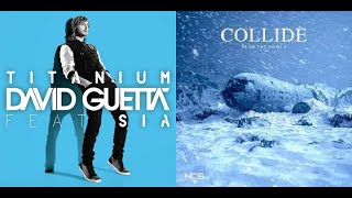 David Guetta - Titanium (feat. Sia)/Elektronomia - Collide {MASHUP} | RaveDJ
