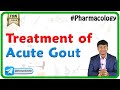 3. Treatment of Acute Gout - Anti Gout drugs - Neet PG , Fmge  Pharmacology